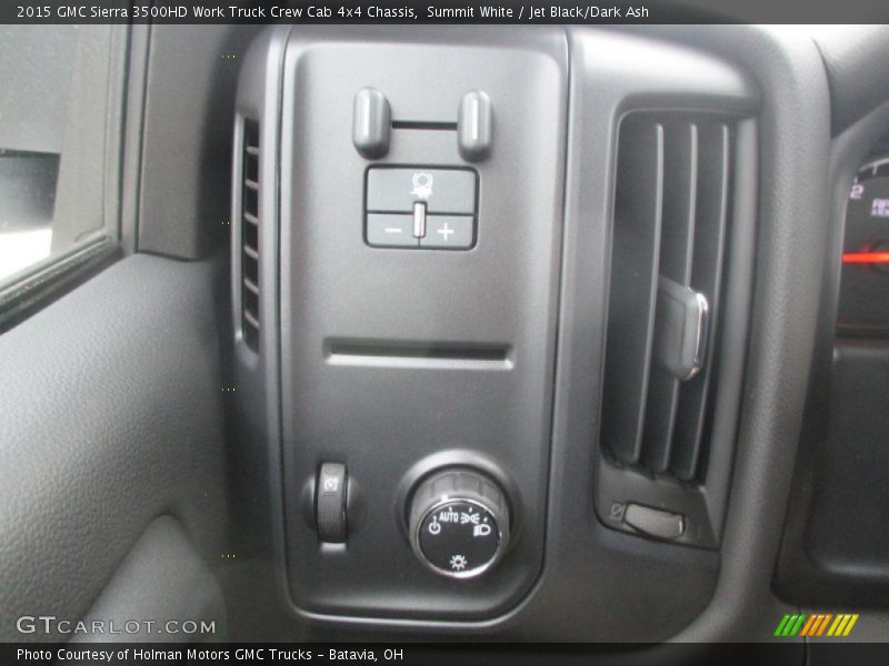 Summit White / Jet Black/Dark Ash 2015 GMC Sierra 3500HD Work Truck Crew Cab 4x4 Chassis