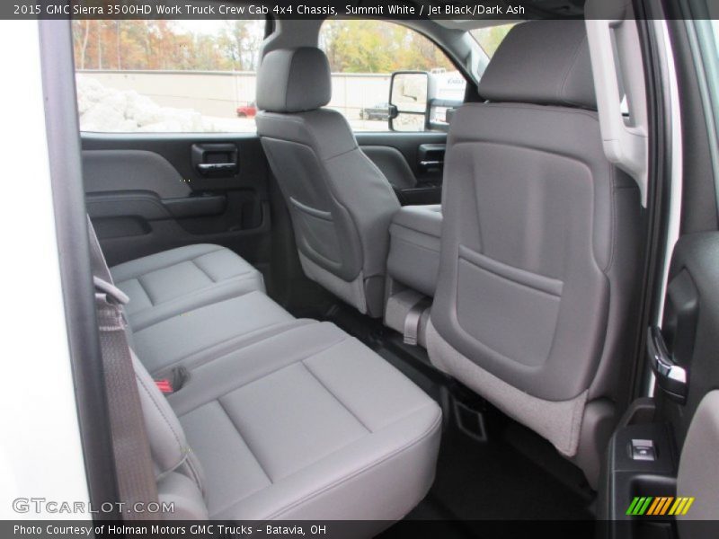 Summit White / Jet Black/Dark Ash 2015 GMC Sierra 3500HD Work Truck Crew Cab 4x4 Chassis