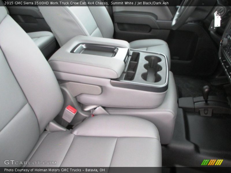 Summit White / Jet Black/Dark Ash 2015 GMC Sierra 3500HD Work Truck Crew Cab 4x4 Chassis
