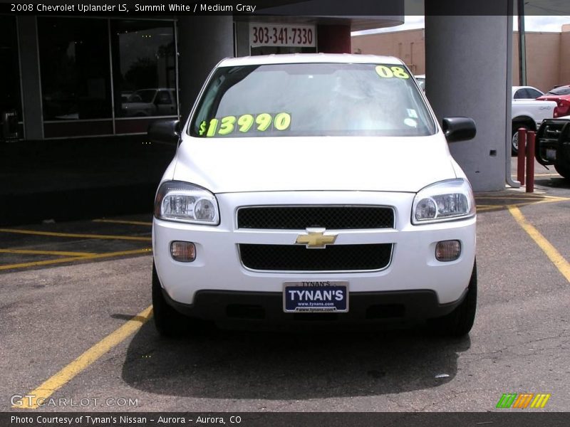 Summit White / Medium Gray 2008 Chevrolet Uplander LS