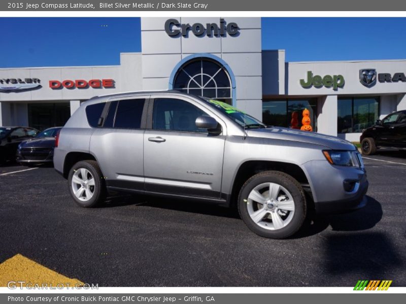 Billet Silver Metallic / Dark Slate Gray 2015 Jeep Compass Latitude