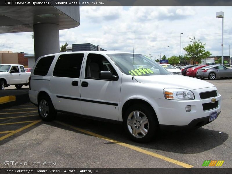 Summit White / Medium Gray 2008 Chevrolet Uplander LS