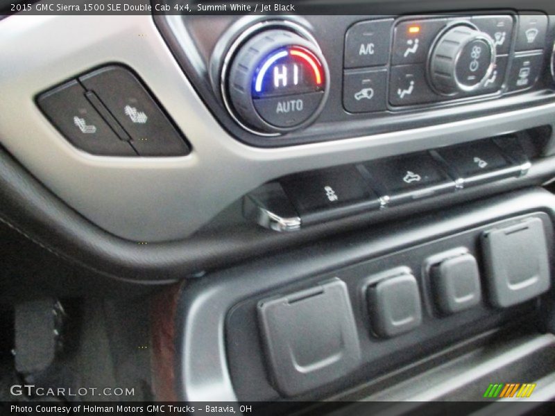 Summit White / Jet Black 2015 GMC Sierra 1500 SLE Double Cab 4x4