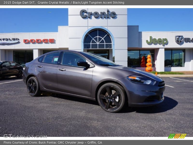 Granite Crystal Metallic / Black/Light Tungsten Accent Stitching 2015 Dodge Dart SXT