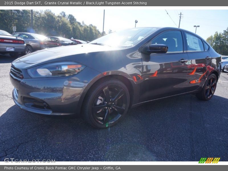 Granite Crystal Metallic / Black/Light Tungsten Accent Stitching 2015 Dodge Dart SXT