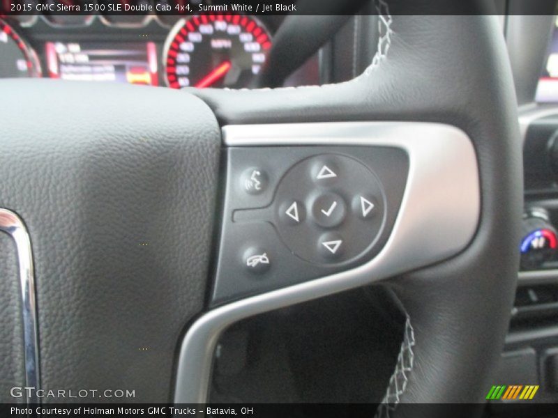 Summit White / Jet Black 2015 GMC Sierra 1500 SLE Double Cab 4x4
