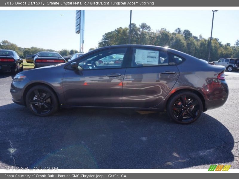 Granite Crystal Metallic / Black/Light Tungsten Accent Stitching 2015 Dodge Dart SXT