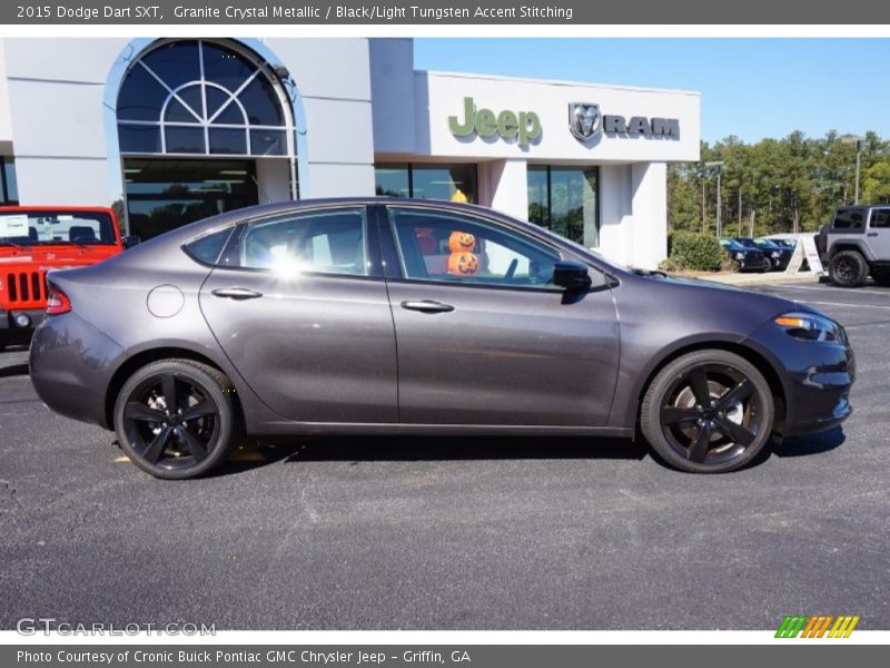 Granite Crystal Metallic / Black/Light Tungsten Accent Stitching 2015 Dodge Dart SXT