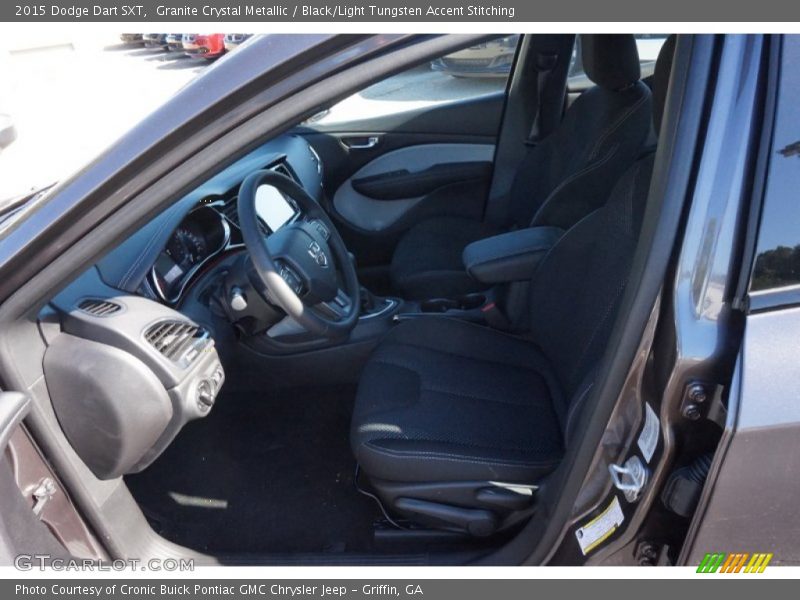 Granite Crystal Metallic / Black/Light Tungsten Accent Stitching 2015 Dodge Dart SXT