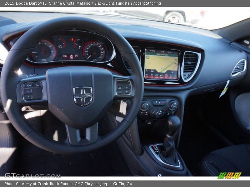Granite Crystal Metallic / Black/Light Tungsten Accent Stitching 2015 Dodge Dart SXT