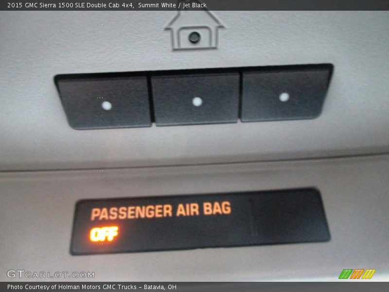 Summit White / Jet Black 2015 GMC Sierra 1500 SLE Double Cab 4x4