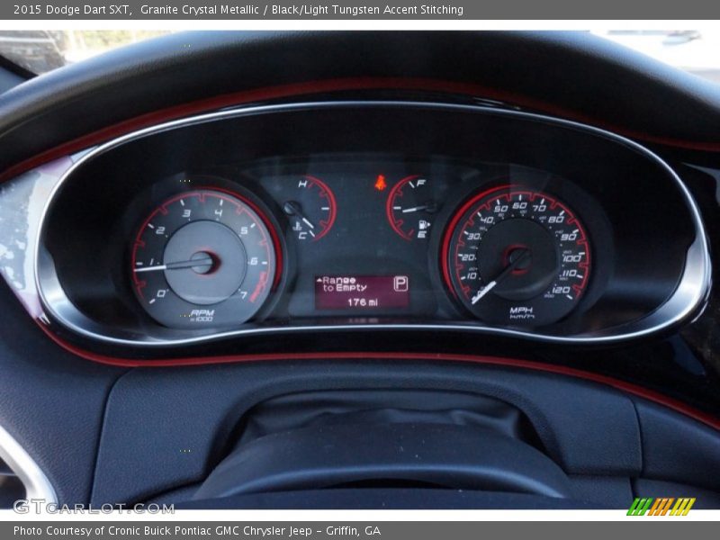 Granite Crystal Metallic / Black/Light Tungsten Accent Stitching 2015 Dodge Dart SXT