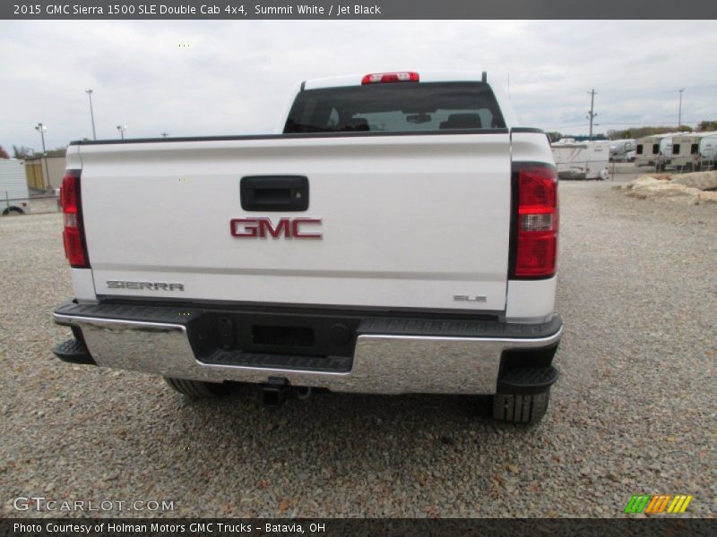 Summit White / Jet Black 2015 GMC Sierra 1500 SLE Double Cab 4x4
