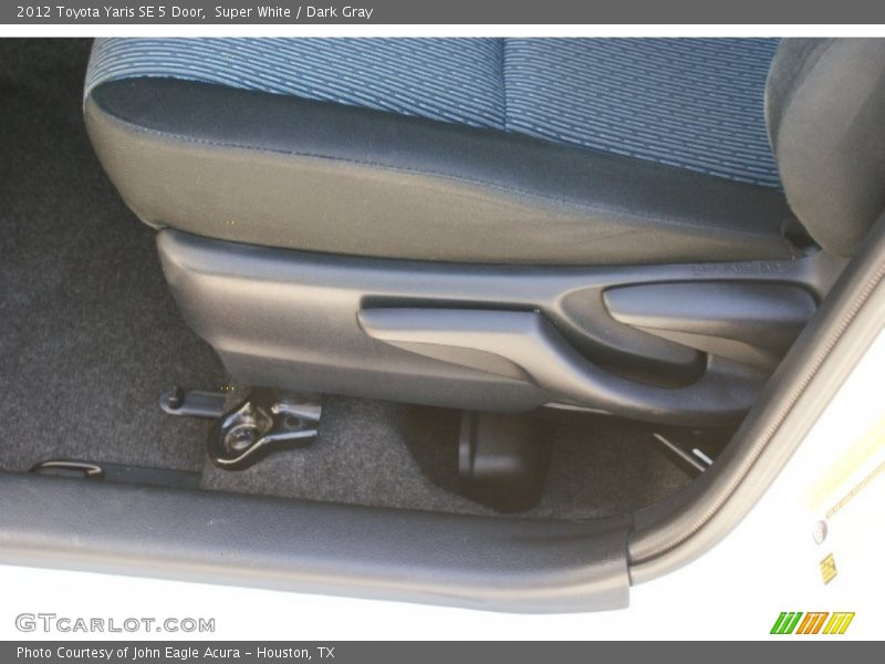 Super White / Dark Gray 2012 Toyota Yaris SE 5 Door