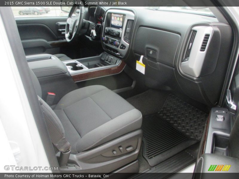 Summit White / Jet Black 2015 GMC Sierra 1500 SLE Double Cab 4x4