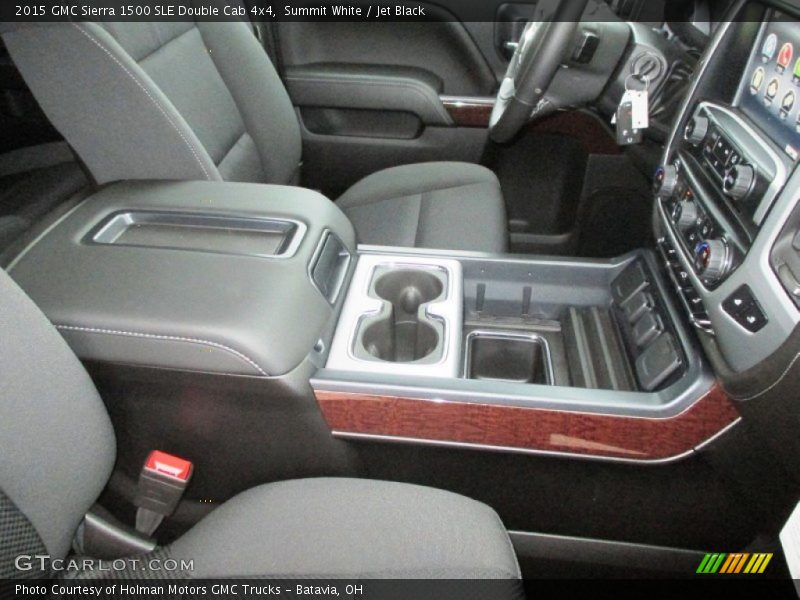 Summit White / Jet Black 2015 GMC Sierra 1500 SLE Double Cab 4x4