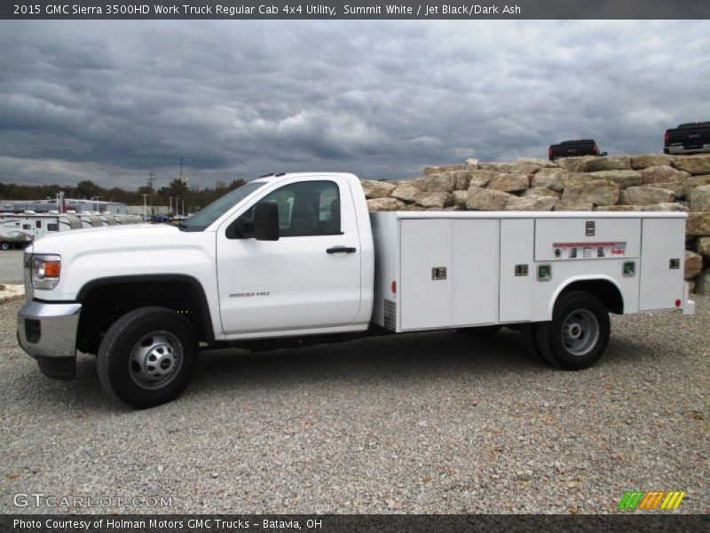 Summit White / Jet Black/Dark Ash 2015 GMC Sierra 3500HD Work Truck Regular Cab 4x4 Utility