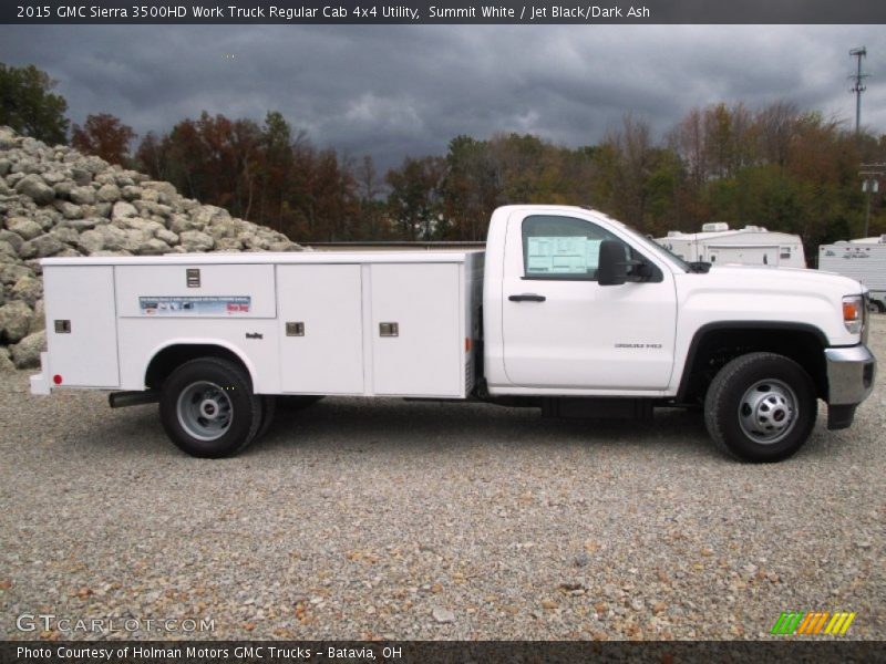 Summit White / Jet Black/Dark Ash 2015 GMC Sierra 3500HD Work Truck Regular Cab 4x4 Utility