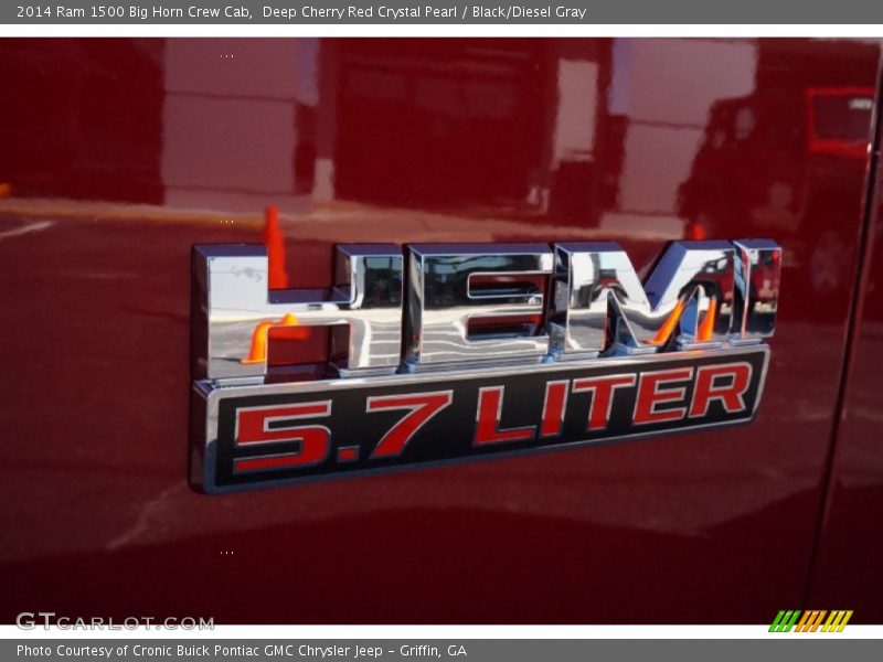 Deep Cherry Red Crystal Pearl / Black/Diesel Gray 2014 Ram 1500 Big Horn Crew Cab