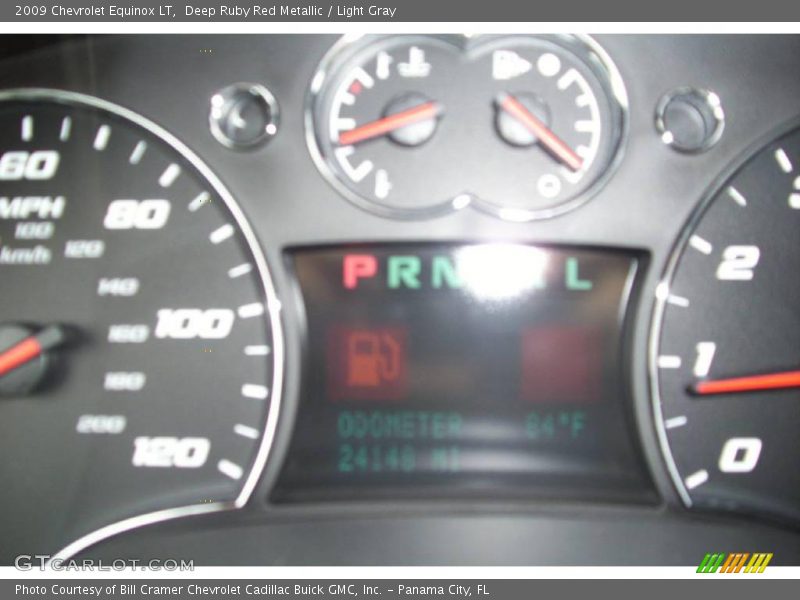Deep Ruby Red Metallic / Light Gray 2009 Chevrolet Equinox LT