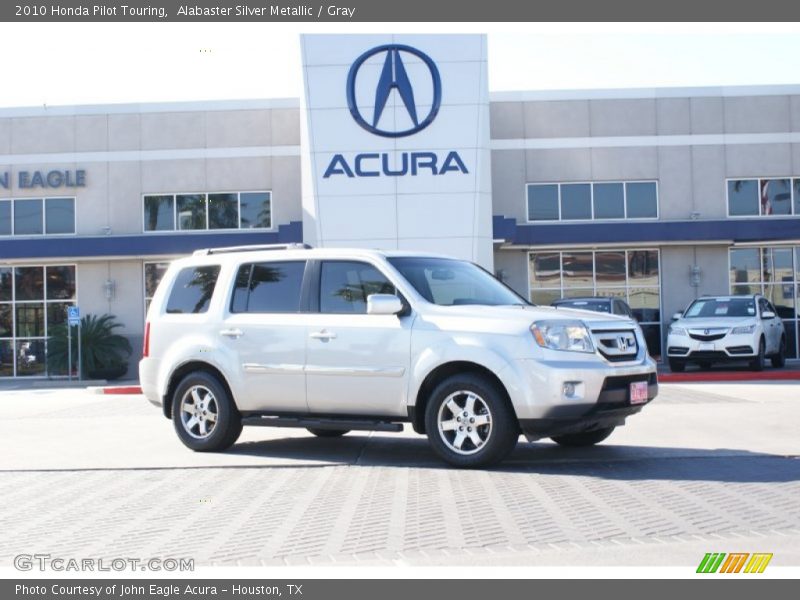 Alabaster Silver Metallic / Gray 2010 Honda Pilot Touring