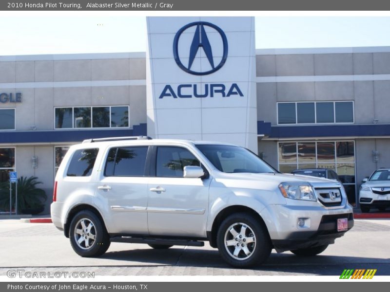 Alabaster Silver Metallic / Gray 2010 Honda Pilot Touring