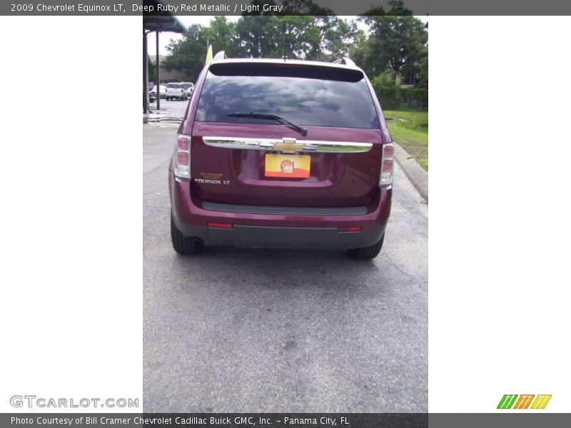 Deep Ruby Red Metallic / Light Gray 2009 Chevrolet Equinox LT