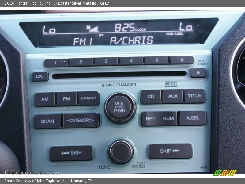 Alabaster Silver Metallic / Gray 2010 Honda Pilot Touring