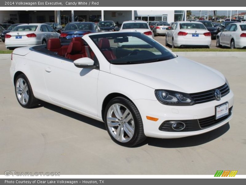 Candy White / Red 2014 Volkswagen Eos Executive