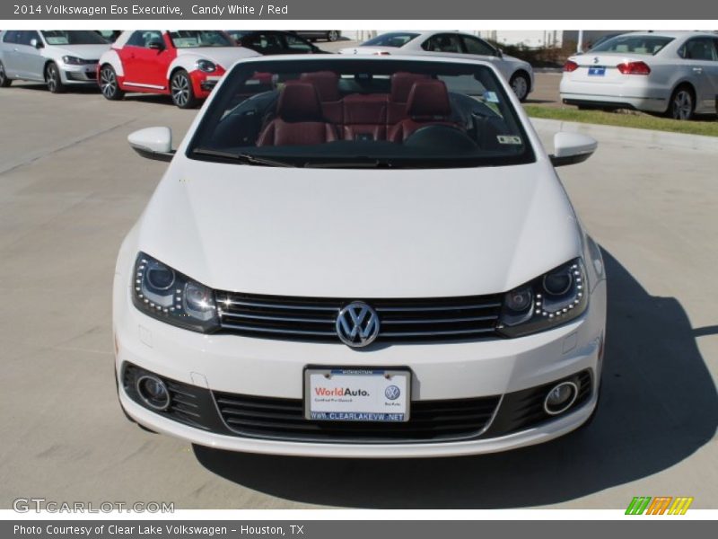 Candy White / Red 2014 Volkswagen Eos Executive