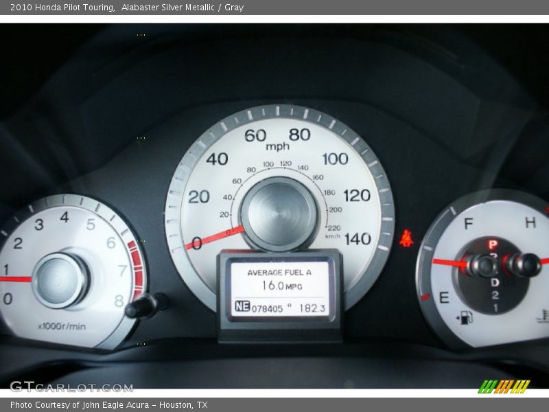 Alabaster Silver Metallic / Gray 2010 Honda Pilot Touring