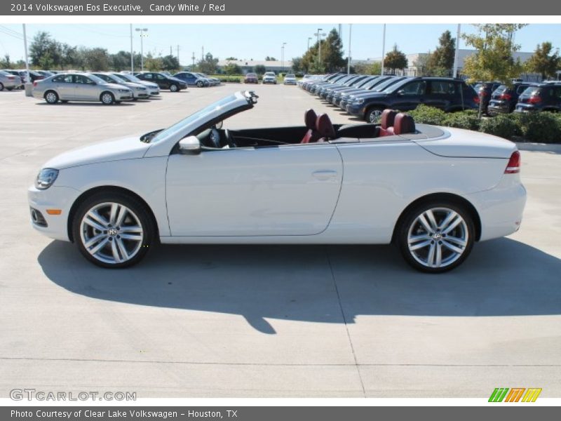 Candy White / Red 2014 Volkswagen Eos Executive