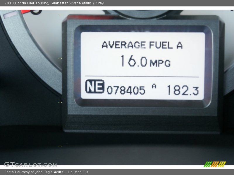 Alabaster Silver Metallic / Gray 2010 Honda Pilot Touring
