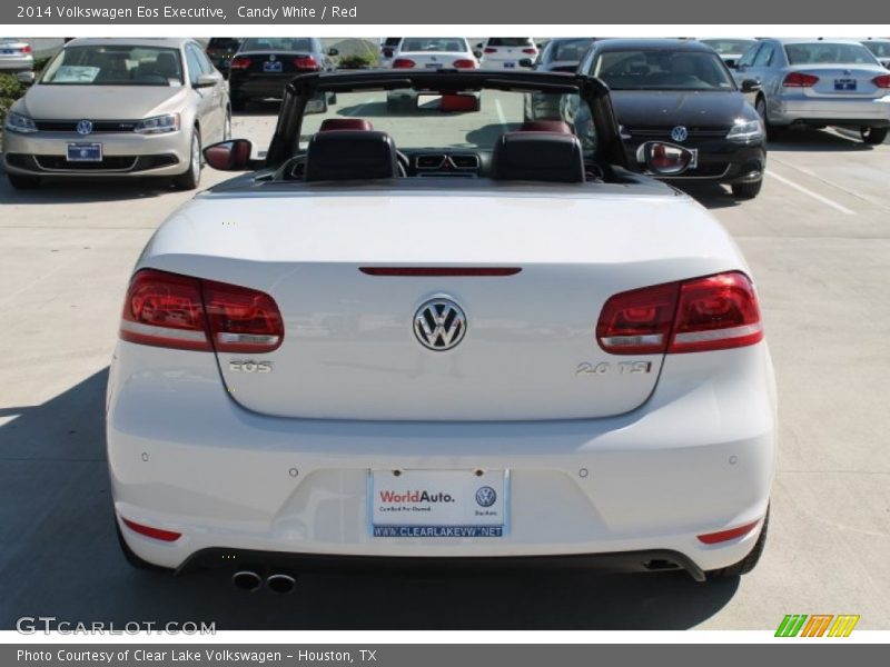 Candy White / Red 2014 Volkswagen Eos Executive