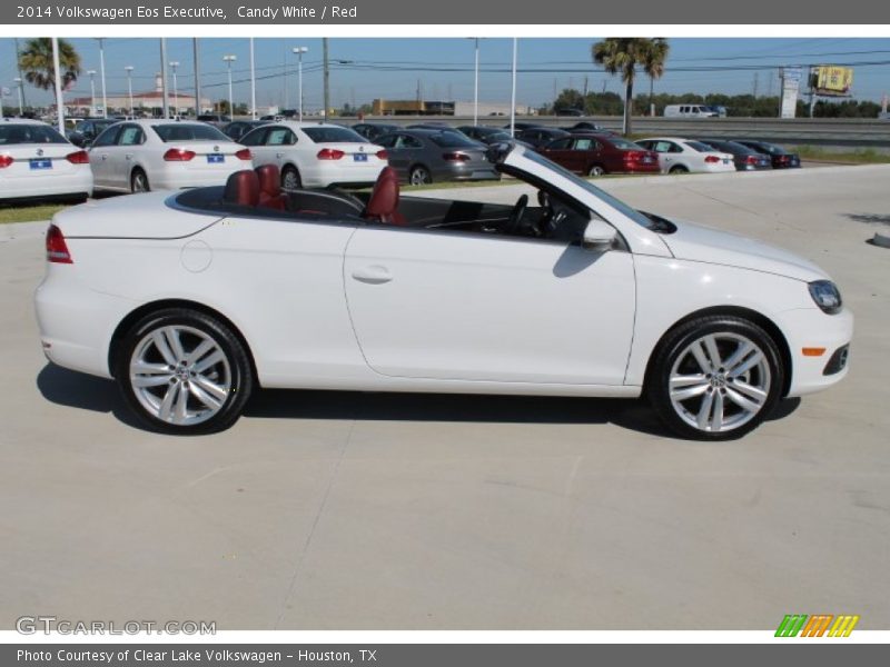 Candy White / Red 2014 Volkswagen Eos Executive