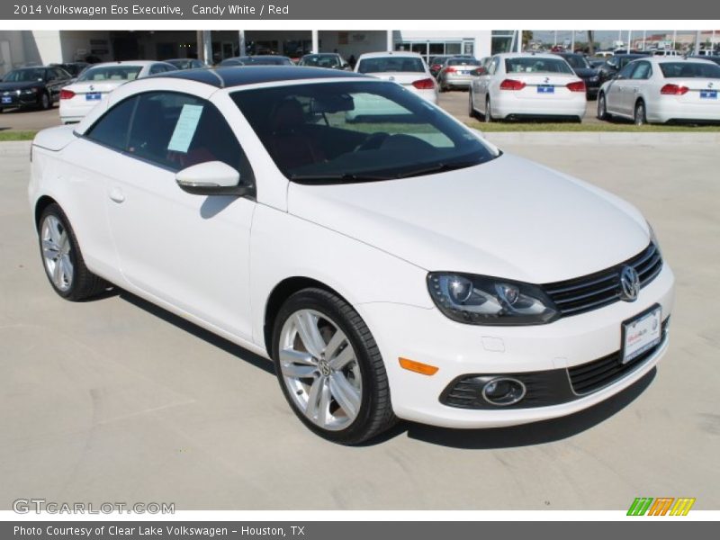 Candy White / Red 2014 Volkswagen Eos Executive