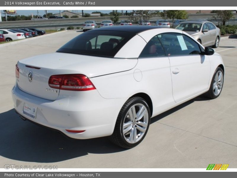 Candy White / Red 2014 Volkswagen Eos Executive