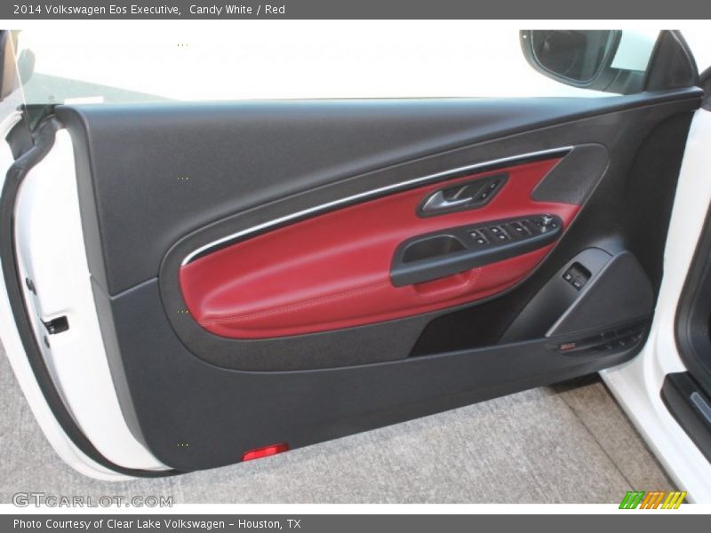 Candy White / Red 2014 Volkswagen Eos Executive