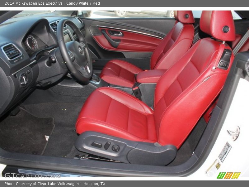 Candy White / Red 2014 Volkswagen Eos Executive