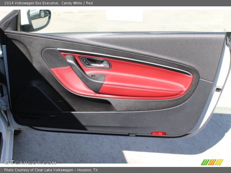 Candy White / Red 2014 Volkswagen Eos Executive