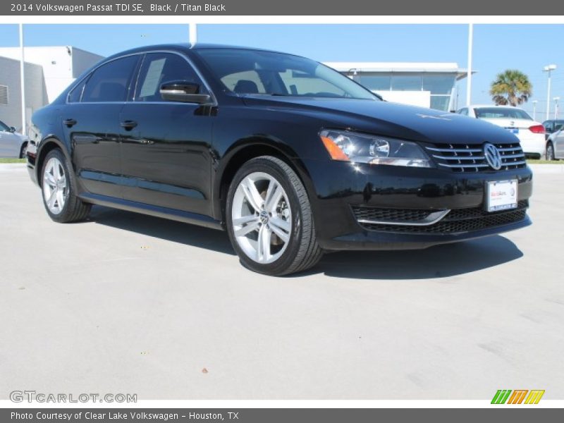Black / Titan Black 2014 Volkswagen Passat TDI SE