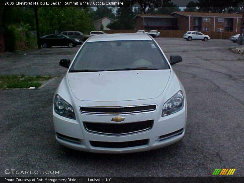 Summit White / Cocoa/Cashmere 2009 Chevrolet Malibu LS Sedan