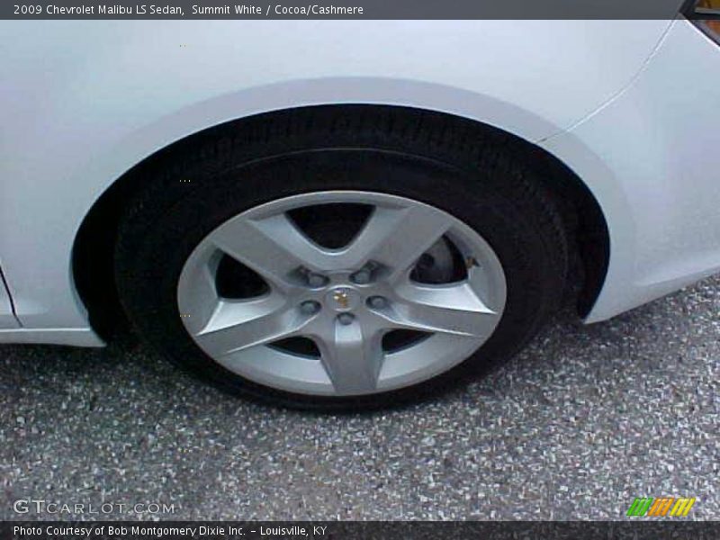 Summit White / Cocoa/Cashmere 2009 Chevrolet Malibu LS Sedan