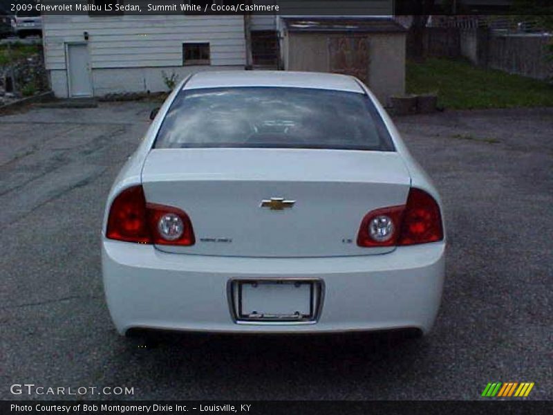 Summit White / Cocoa/Cashmere 2009 Chevrolet Malibu LS Sedan