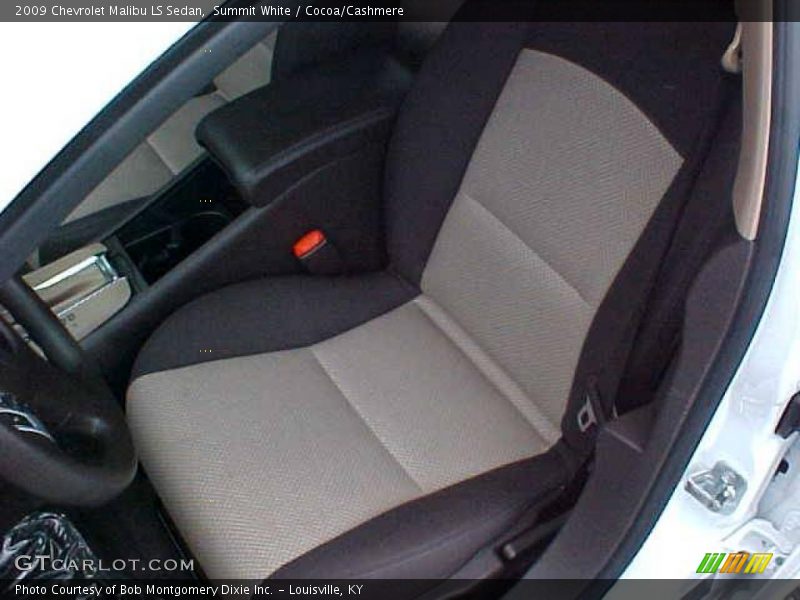 Summit White / Cocoa/Cashmere 2009 Chevrolet Malibu LS Sedan