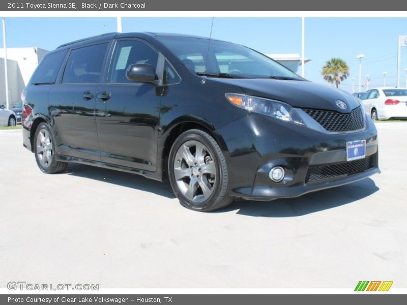 Black / Dark Charcoal 2011 Toyota Sienna SE