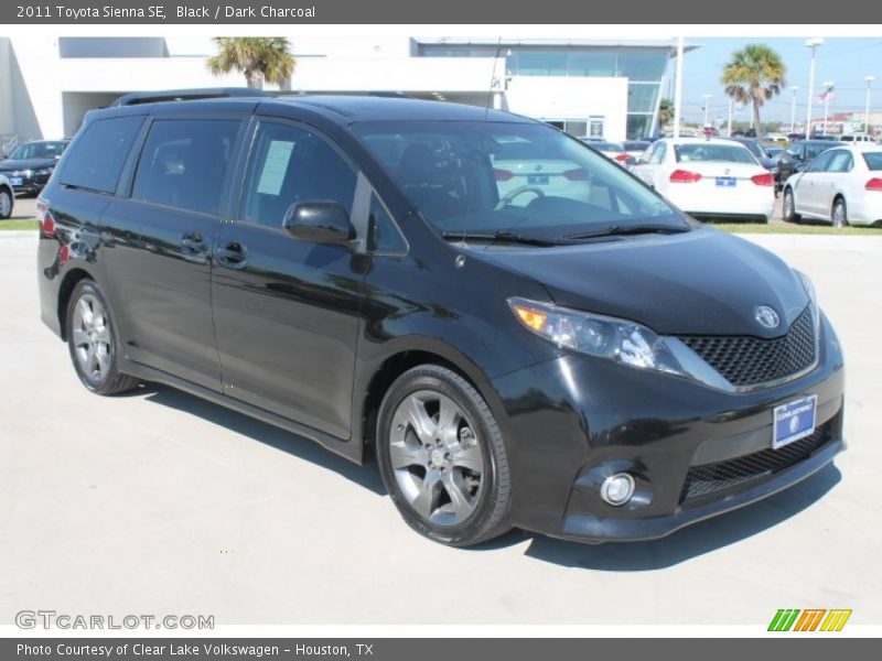 Black / Dark Charcoal 2011 Toyota Sienna SE