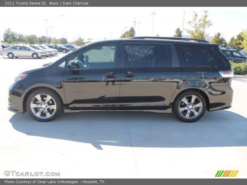 Black / Dark Charcoal 2011 Toyota Sienna SE