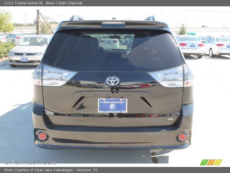 Black / Dark Charcoal 2011 Toyota Sienna SE