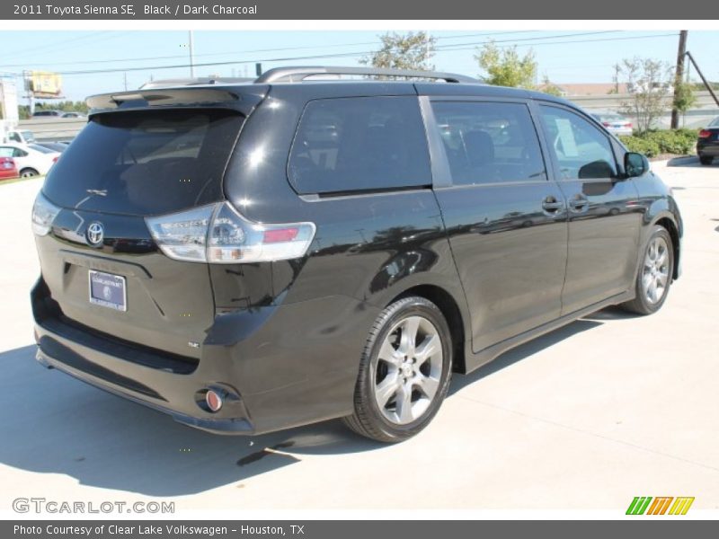 Black / Dark Charcoal 2011 Toyota Sienna SE